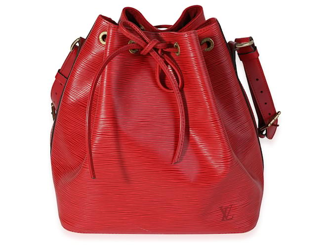 Petit Noe de cuero Epi rojo de Louis Vuitton Roja  ref.632638