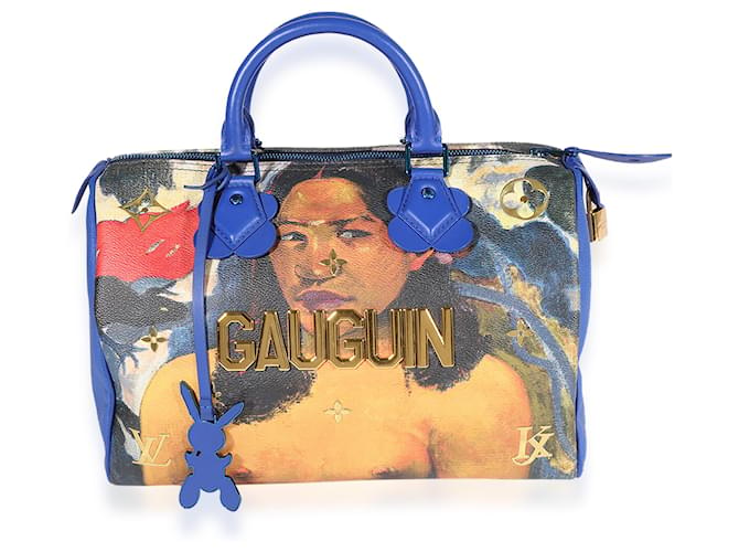 Louis Vuitton X Jeff Koons Maîtres Gauguin Speedy 30  Cuir  ref.632679