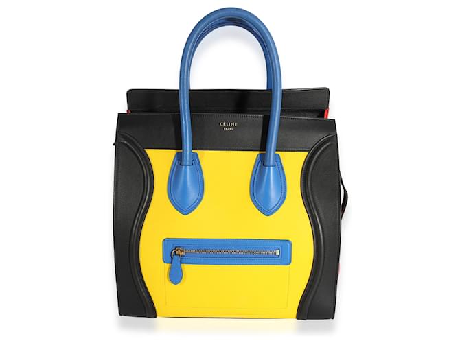 Céline Celine Multicolor Smooth Leather Mini Luggage Tote   ref.632688