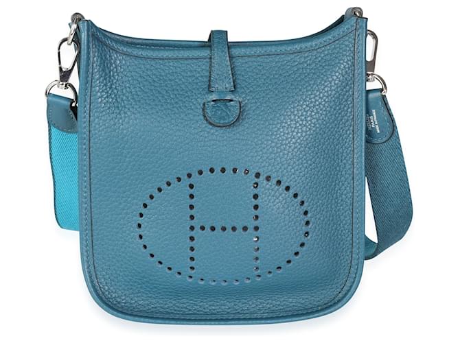 Hermès Hermes Colvert Clemence Evelyne Amazone Tpm Phw  Blue  ref.632738