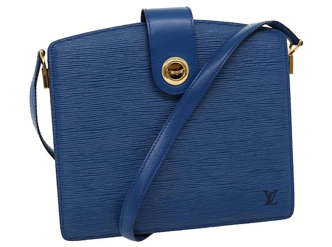LOUIS VUITTON Epi Capucines Shoulder Bag Blue M52345 LV Auth 31094 Leather  ref.632838