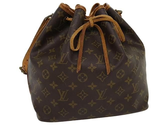 LOUIS VUITTON Monogram Petit Noe Shoulder Bag M42226 LV Auth tp402 Cloth  ref.632918