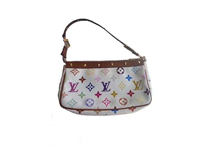 Louis Vuitton Pochette Accessories multicolour white Cloth  ref.633047