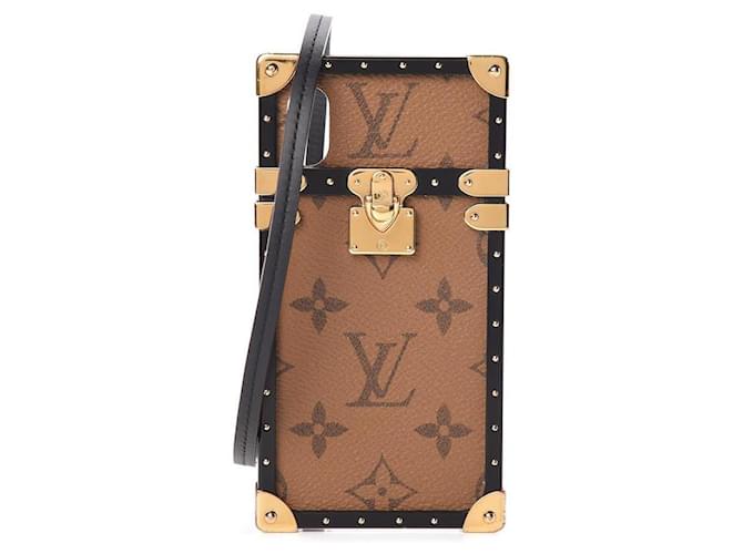 Louis Vuitton Custodia per telefono a tracolla per iPhone X Xs con monogramma Reverse Eye Trunk 3V415LA Pelle  ref.633172