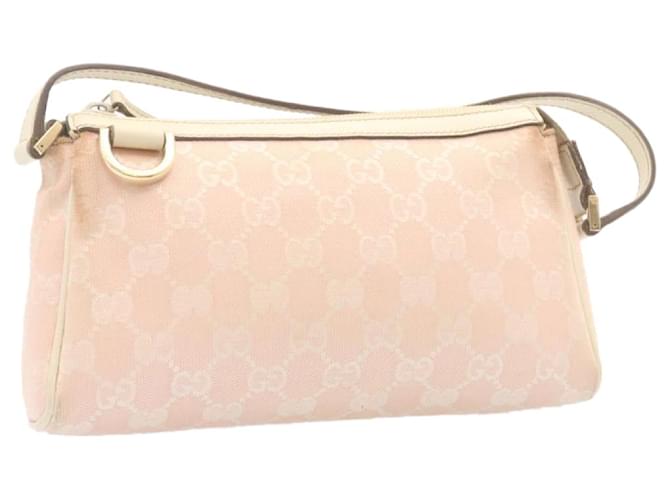 GUCCI GG Canvas Abbey Accessoire Pochette Rose Auth am1502g Toile  ref.633279