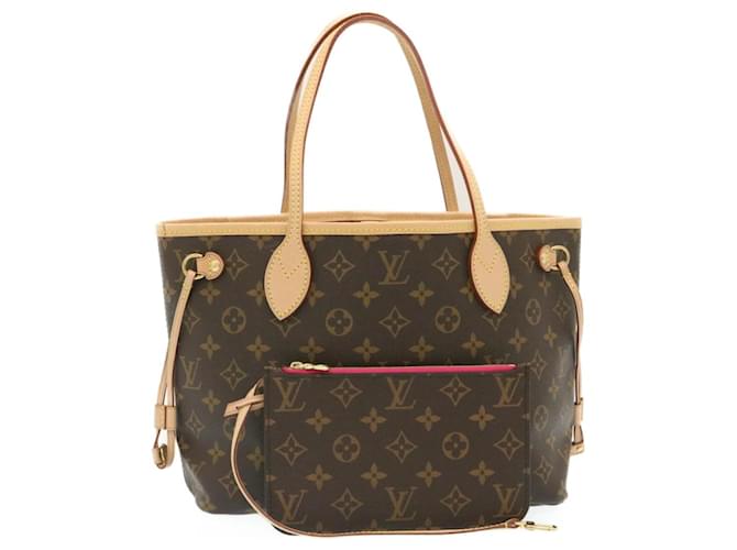 LOUIS VUITTON Monogramm Neverfull PM Einkaufstasche M.40155 LV Auth am452BA Leinwand  ref.633319