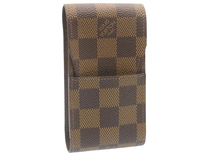 LOUIS VUITTON Damier Ebene Etui Cigarette Case Brown