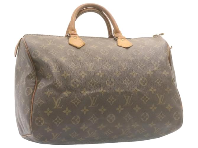 Louis Vuitton Monogram Speedy 35 Hand Bag M41524 LV Auth am1056g Cloth  ref.633623