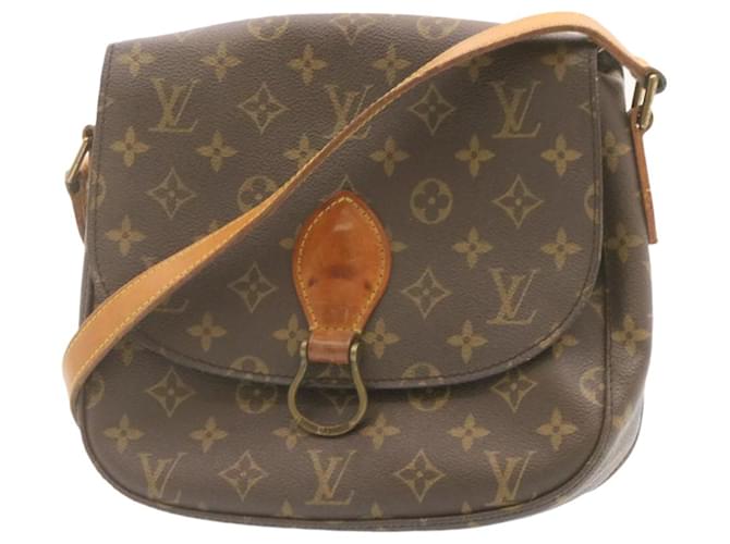 LOUIS VUITTON Monogram Saint Cloud GM Borsa a tracolla M51242 LV Auth em1143g Monogramma Tela  ref.633638