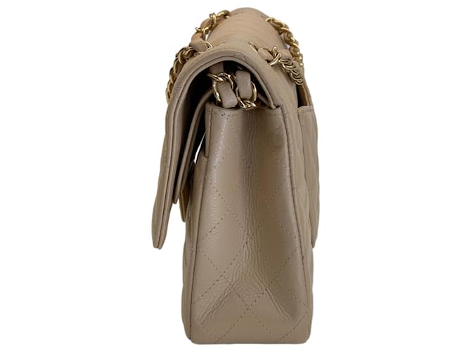 Chanel Handbags Beige Leather  ref.633851