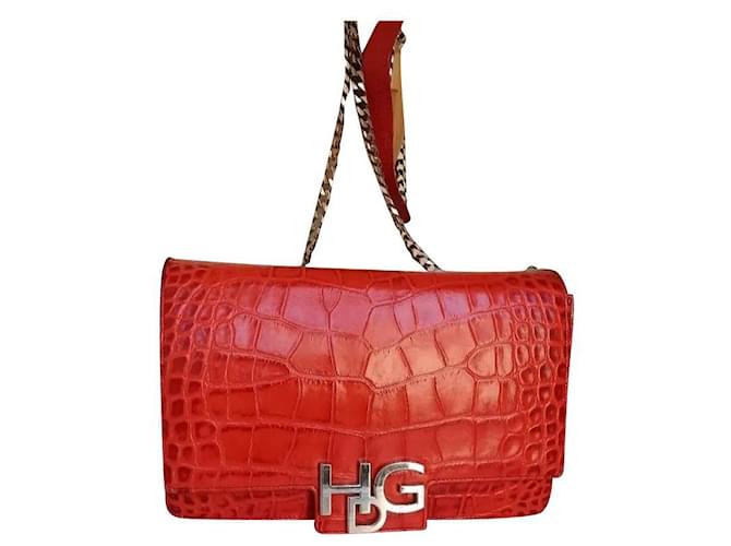 Sac bandoulière rouge Givenchy Cuir  ref.633871