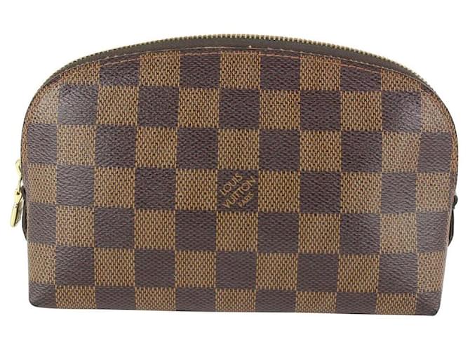 Louis Vuitton Damier Ebene Cosmetic Pouch Demi Ronde 12l415V Leather  ref.633875