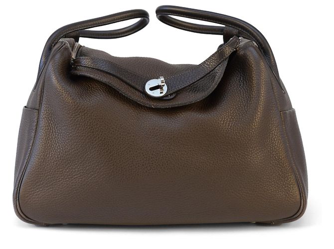 Hermès Lindy 34 Marrom Togo Couro