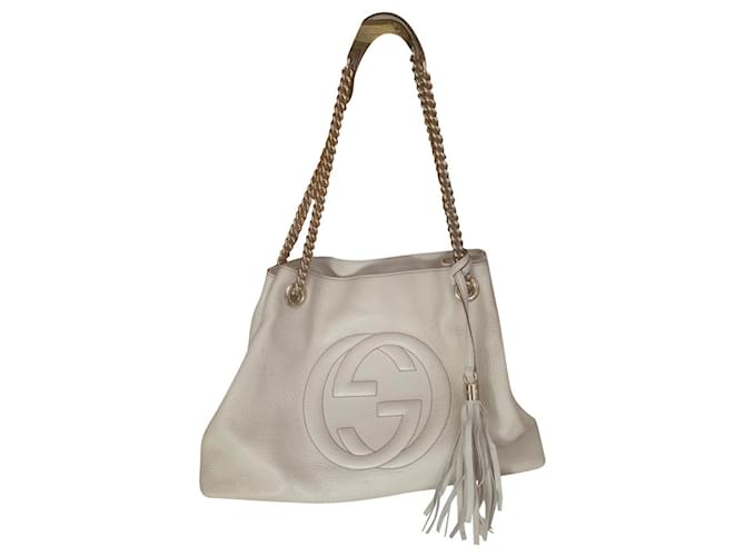 Soho Gucci tote bag White Leather  ref.633987