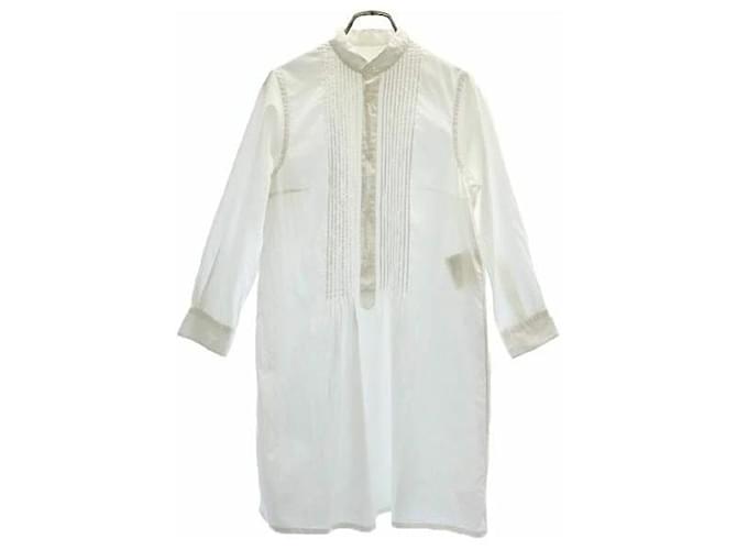 * Junya Watanabe Pleated Pintuck Long Sleeve Shirt S White JUNYA WATANABE COMME des GARCONS Women's Cotton  ref.633993