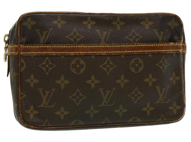 Louis Vuitton Monogram Compiegne 23 Clutch Bag M51847 LV Auth ar7273 Cloth  ref.634034