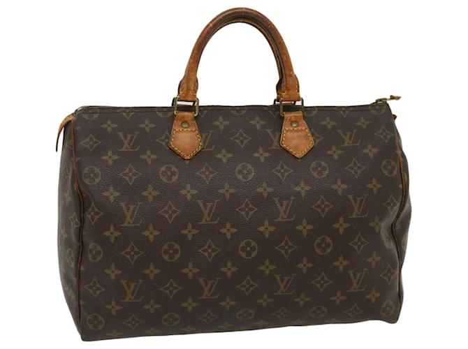 Louis Vuitton Monogram Speedy 35 Hand Bag M41524 LV Auth am2455g Cloth  ref.634043