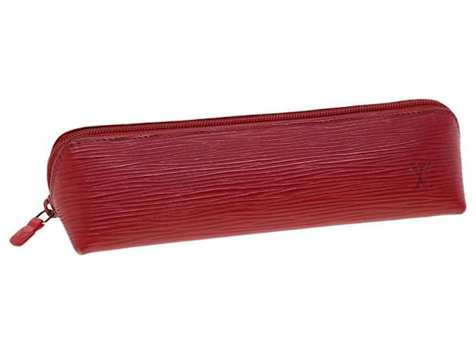 LOUIS VUITTON Epi Trousse Crayons Pen Case Red M56547 LV Auth rz461 Leather  ref.634099