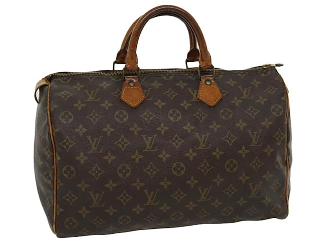 Louis Vuitton Monogram Speedy 35 Hand Bag M41524 LV Auth jk2351 Cloth  ref.634101