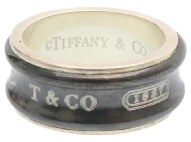 Autre Marque Tiffany y compañia. Número de anillo. 10 Negro #10(Tamaño JP) Autenticación2114sol  ref.634104