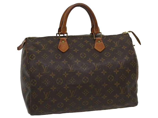 Louis Vuitton Monogram Speedy 35 Hand Bag M41524 LV Auth jk2352 Cloth  ref.634107