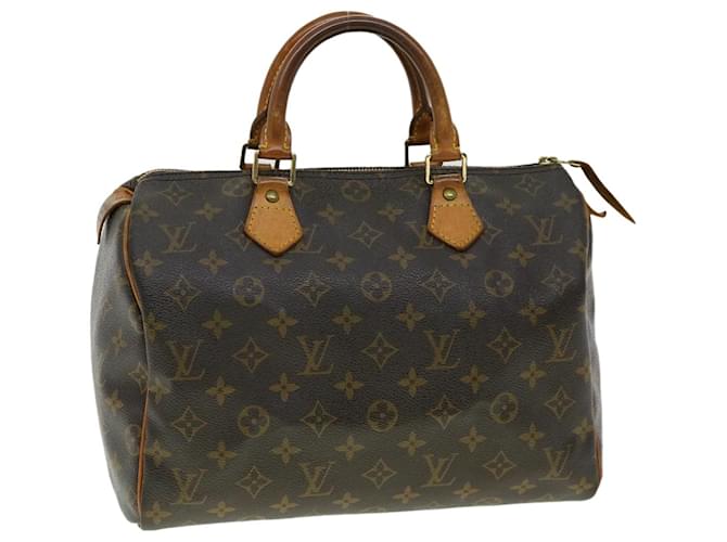Louis Vuitton Monogram Speedy 30 Hand Bag M41526 LV Auth rz451 Cloth  ref.634115