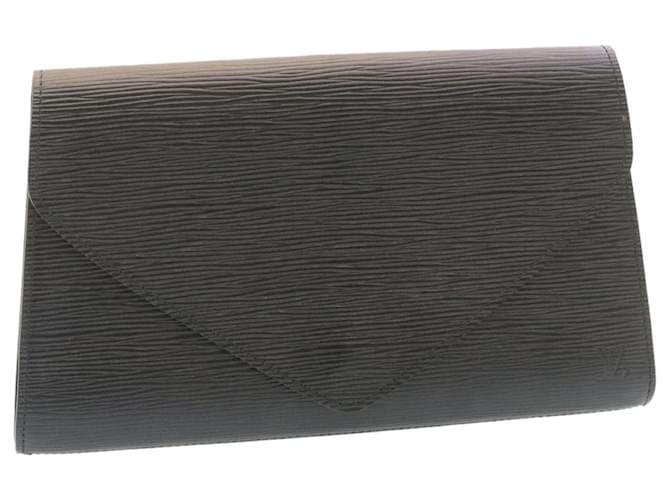 LOUIS VUITTON Epi Art Deco Clutch Bag Black M52632 LV Auth am2063g Leather  ref.634156