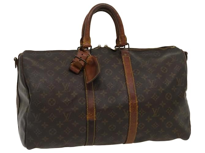 Louis Vuitton Monogram Keepall Bandouliere 45 Boston Bag M41418 LV Auth am2443g Cloth  ref.634181