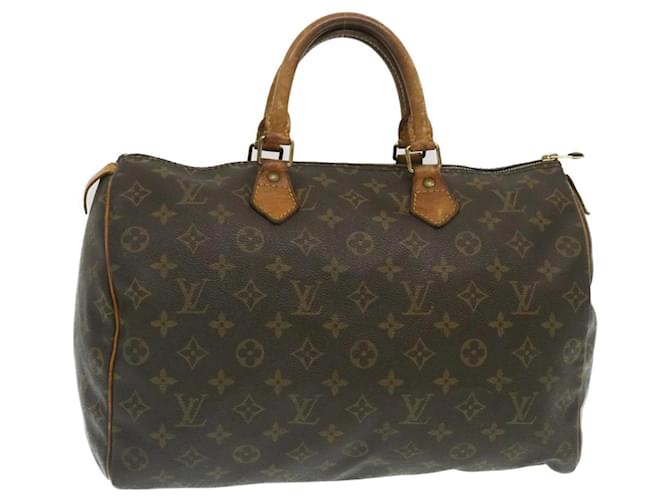 Louis Vuitton Monogram Speedy 35 Hand Bag M41524 LV Auth am2234g Cloth  ref.634207