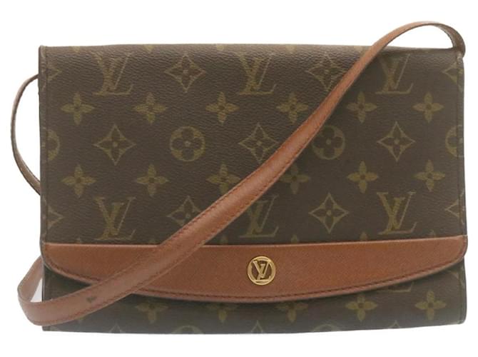 LOUIS VUITTON Monogram Bordeaux Sac à bandoulière M51798 LV Auth am2243g Toile Monogramme  ref.634218