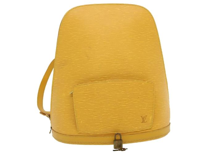 LOUIS VUITTON Epi Gobelins Backpack Yellow M52299 LV Auth am2392g Leather  ref.634281