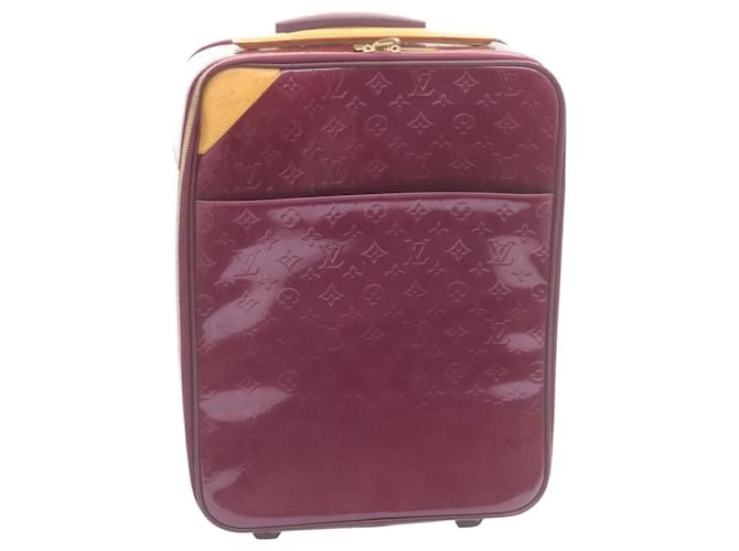 LOUIS VUITTON Vernis Pegas 45 Travel Case Orenge Sunset M93714 LV Auth am2160g Purple Patent leather  ref.634317