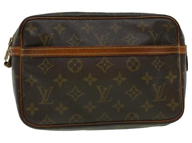 Louis Vuitton Monogram Compiegne 23 Clutch Bag M51847 LV Auth pt4382 Cloth  ref.634348