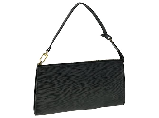 LOUIS VUITTON Epi Pochette Accessoires Pochette Vintage Noir L639 LV Auth rz458 Cuir  ref.634370