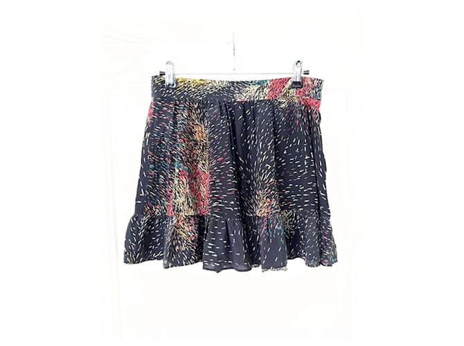 Bel Air Short silk skirt Black Multiple colors  ref.634443