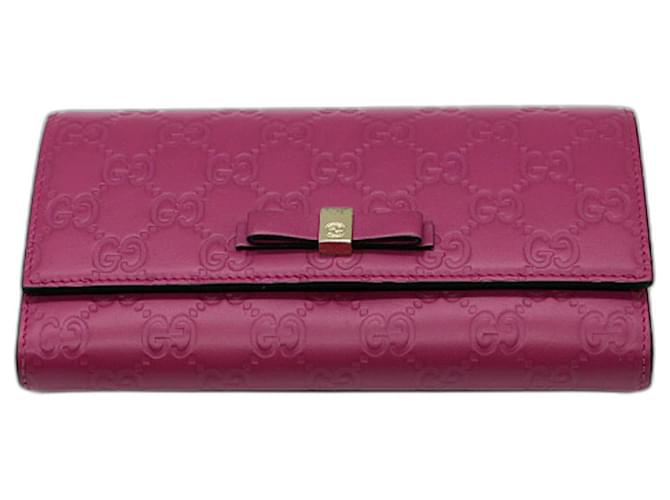 Gucci Wallets Pink Leather  ref.634493