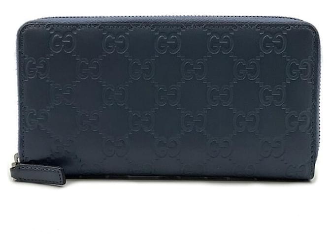 Gucci Wallets Blue Leather  ref.634525