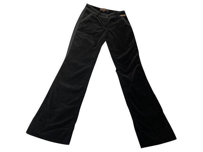 Louis Vuitton Black Corduroy Flared Pants