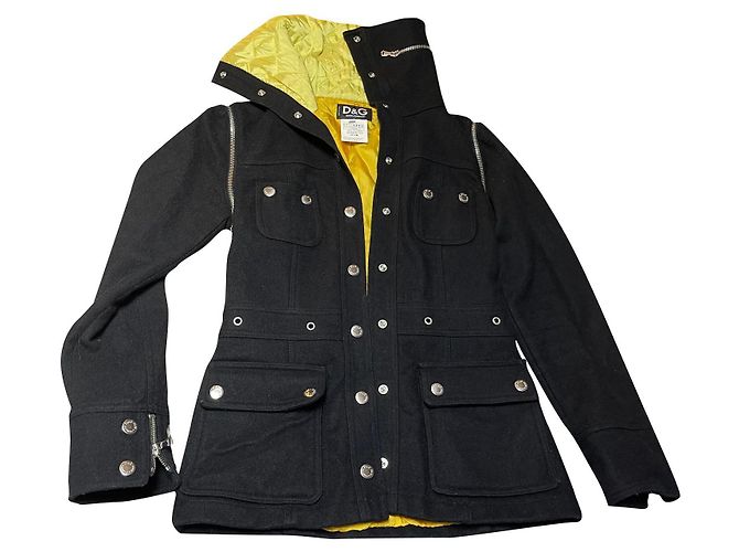 Dolce & Gabbana Wool Jacket Black
