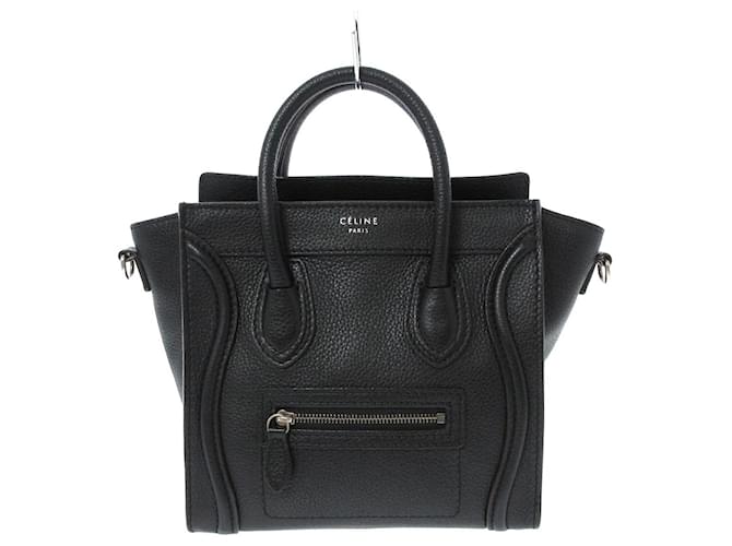 Céline Luggage Black Leather  ref.634689