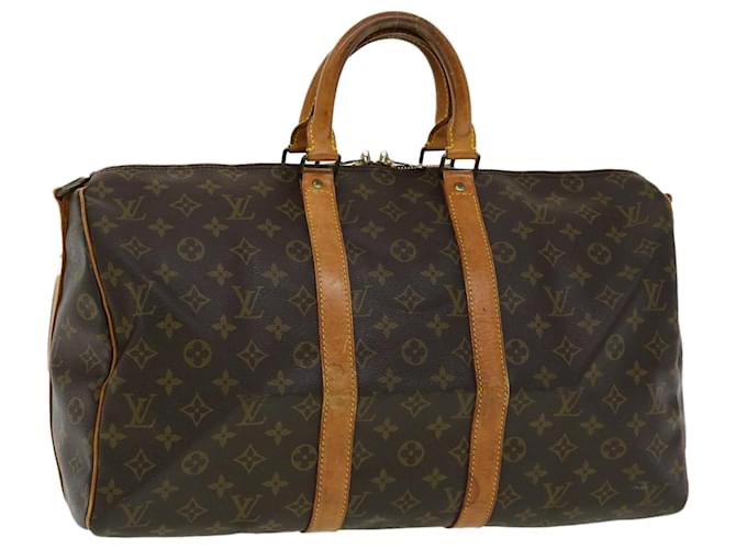 Louis Vuitton Keepall 45 Brown Cloth  ref.634857