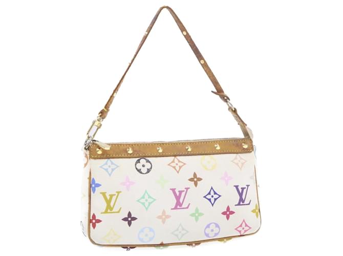 LOUIS VUITTON Pochette Accessoires Bag Monogram multicolor White M92649