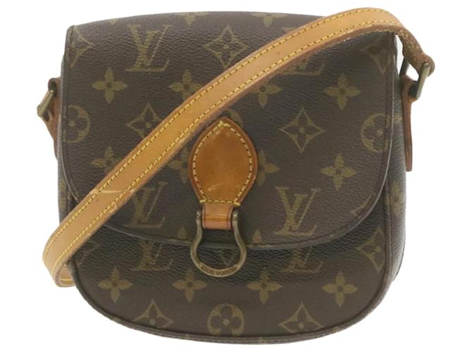 LOUIS VUITTON Monogram Saint Cloud PM Bolsa de Ombro M51244 LV Auth am608g Monograma Lona  ref.634963