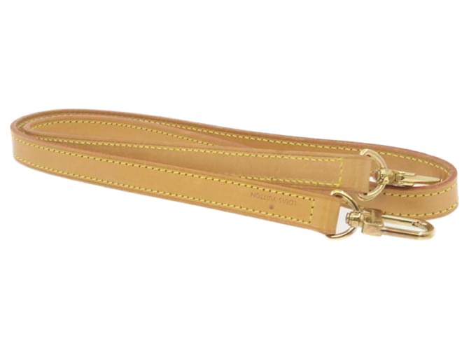 Louis Vuitton leather shoulder strap 39.4"" Beige LV Auth am694g  ref.635007
