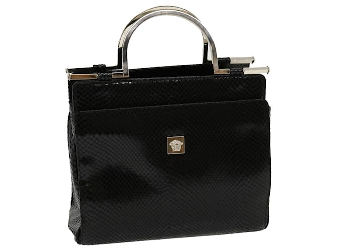 Gianni Versace Hand Bag Black Auth am2636g Leather  ref.635028