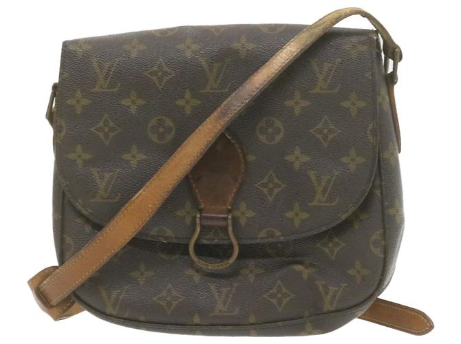 LOUIS VUITTON Monogram Saint Cloud GM bolsa de ombro M51242 LV Auth am749g Monograma
