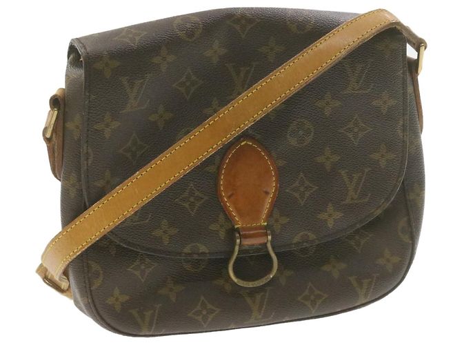 Saint-Cloud LOUIS VUITTON Monogram Saint Cloud GM bolsa de ombro M51242 LV Auth am978g Monograma