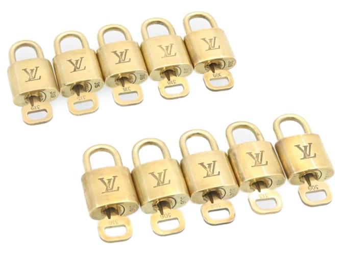 Louis Vuitton padlock 10set Gold Tone LV Auth am836g Metal  ref.635080