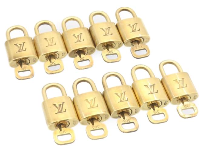 Louis Vuitton padlock 10set Padlock Gold Tone LV Auth am838g Metal  ref.635082