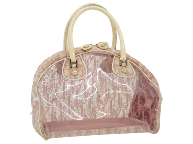 Christian Dior Trotter Hand Bag Pink Clear Auth ar7384  ref.635171